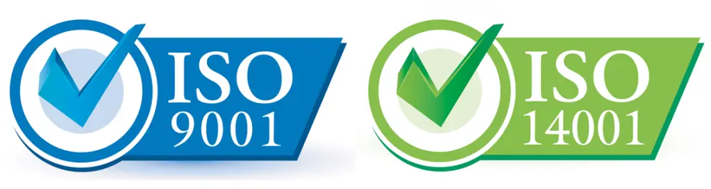 ISO 9001 en ISO 14001 gecertificeerd – kwaliteits- en milieumanagement conform internationale normen